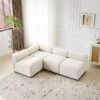 Christopher Knight Home Fermin 83" Modern 4 Piece Modular Sectional Sofa With Rround Back