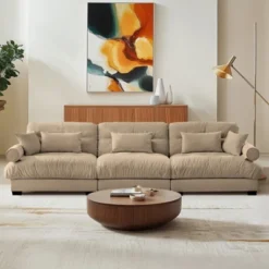 Christopher Knight Home Crane 130" Modern 3 Seater Velvet Sofa With Bolstered Armrests -Christopher Knight Home GUEST 00521906 5633 4acc b6ab 7ed2e5dd3b36