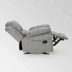 Celestina Microfiber Gliding Recliner Gray - Christopher Knight Home -Christopher Knight Home GUEST 00751f8c 9dc1 4e12 98c1 7cf199bd0183