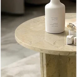 Christopher Knight Home Moira Unique Veining Natural Marble Round Coffee Table With Solid Slab Base -Christopher Knight Home GUEST 007d29fe b5b7 4d15 b801 dc2cdada4102