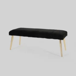 Capernaum Faux Fur Bench - Christopher Knight Home -Christopher Knight Home GUEST 0115689f c27a 4cbe 91fd 3a3e9a50c7e7