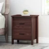 Olimont Contemporary 2 Drawer Nightstand Walnut - Christopher Knight Home -Christopher Knight Home GUEST 0142b874 c53e 43c0 8d49 5b790cd69a4f