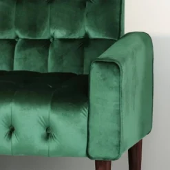 Hertford Tufted Velvet Sofa Emerald - Christopher Knight Home -Christopher Knight Home GUEST 014b7bc3 5df1 41a7 a22e 3d8341976a8b