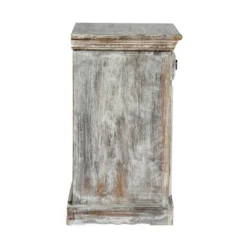 Tijeras Handcrafted Boho Mango Wood Nightstand Distressed White - Christopher Knight Home -Christopher Knight Home GUEST 031f4d07 2f85 480c 9a2f 774459c5d97e