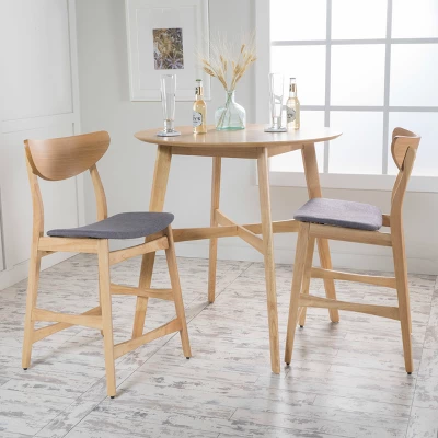 Gavin Dining Set Dark Gray - Christopher Knight Home 3 Gavin Dining Set Dark Gray - Christopher Knight Home