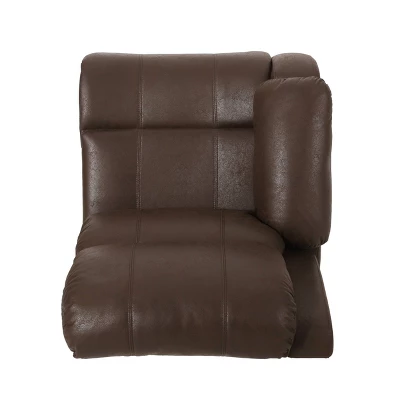 Meridan Contemporary Upholstered Theater Seating Reclining Sofa - Christopher Knight Home 10 Meridan Contemporary Upholstered Theater Seating Reclining Sofa - Christopher Knight Home - Image 8