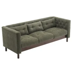78"W Sofa Couch, Modern Upholstered 3-seater Sofa Chair With Tufted Design For Living Room -Christopher Knight Home -Christopher Knight Home GUEST 04b99111 45dd 4750 ab2a ffe141698993