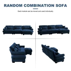 Christopher Knight Home Clare Modular Oversized Button Tufted Velvet Sectional Sofa With Movable Ottomans -Christopher Knight Home GUEST 06a1ae70 5bcd 4b31 a3a6 57054d9347d2