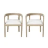 Christopher Knight Home Set Of 2 Ladieu Fabric And Wood Tub Dining Chairs -Christopher Knight Home GUEST 0765e31c 4700 4d54 90ac 0625eaf9b58a