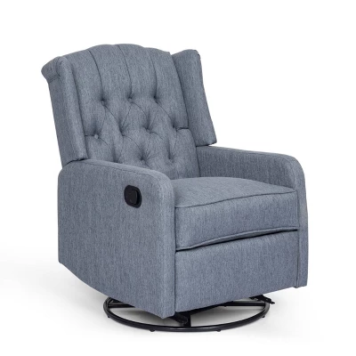 Mohaven Contemporary Tufted Wingback Swivel Recliner - Christopher Knight Home 10 Mohaven Contemporary Tufted Wingback Swivel Recliner - Christopher Knight Home - Image 9