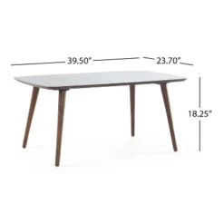 Christopher Knight Home Cilla Coffee Table Walnut: Modern Rectangle Design, Rubberwood & MDF, Assembly Tools Provided -Christopher Knight Home GUEST 09faa62e 2ea6 431f 8845 1ea81f95e18c