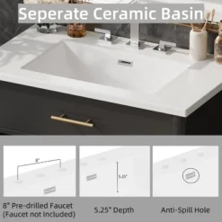 Christopher Knight Home Kachina Modern 31" Bathroom Vanity With Ceramic Sink, 2 Doors And Adjustable Shelf 16 Christopher Knight Home Kachina Modern 31" Bathroom Vanity With Ceramic Sink, 2 Doors And Adjustable Shelf -Christopher Knight Home GUEST 0af741f6 b93c 42ab b3cf bfae0e31716e