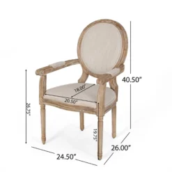 Set Of 2 Judith French Country Wood Upholstered Dining Chairs - Christopher Knight Home -Christopher Knight Home GUEST 0bbd5032 2ba2 4bb4 9041 9729d4a59de7 1