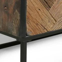 Burdine Handcrafted Boho Wood 3 Drawer Cabinet Natural/Black - Christopher Knight Home -Christopher Knight Home GUEST 0c925f12 2f90 4c37 992b 34cdb18d9e0a