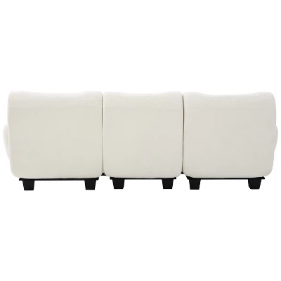 Christopher Knight Home Roxie Modern 3-Seater 94.5" Chenille Upholstered Sofa With Curved Armrests 8 Christopher Knight Home Roxie Modern 3-Seater 94.5" Chenille Upholstered Sofa With Curved Armrests - Image 6