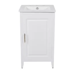Christopher Knight Home Alonzo Modern 20" Bathroom Vanity With Ceramic Sink, Shelf And Drawer -Christopher Knight Home GUEST 0d3d7f59 e1e8 4b72 b6c0 d59fbe786d99