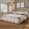 Christopher Knight Home Beryl Checkerboard Design Chenille Upholstered Bed -Christopher Knight Home GUEST 0e9611a3 0b7d 45d0 8716 b69bf1c416d2