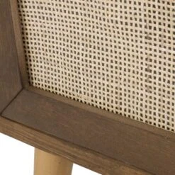 Hulett Contemporary End Table With Storage Walnut/Natural/Antique Gold - Christopher Knight Home -Christopher Knight Home GUEST 0f641aca 2aba 4f7d 87dd 8dc935160c7f
