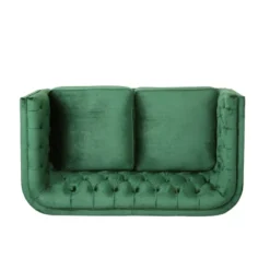 Holasek Contemporary Velvet Upholstered Tufted Loveseat - Christopher Knight Home -Christopher Knight Home GUEST 0f6c058b f6c2 43f0 bded 6456eeded143
