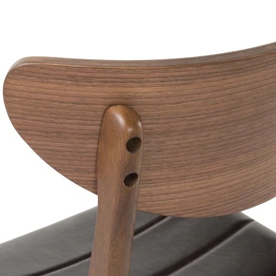 5pc Anise Dining Set Natural Walnut/Dark Brown - Christopher Knight Home 4 5pc Anise Dining Set Natural Walnut/Dark Brown - Christopher Knight Home - Image 2