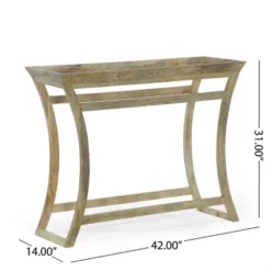 Meagher Rustic Handcrafted Mango Wood Console Table Natural - Christopher Knight Home 17 Meagher Rustic Handcrafted Mango Wood Console Table Natural - Christopher Knight Home -Christopher Knight Home GUEST 11a441b5 7583 4513 919b f6b7a4827d4a