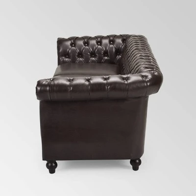 Parksley Tufted Chesterfield Sofa - Christopher Knight Home 5 Parksley Tufted Chesterfield Sofa - Christopher Knight Home - Image 3