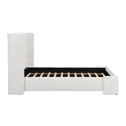 Christopher Knight Home Octavia Modern Upholstered Bed With Tall Headboard, White -Christopher Knight Home GUEST 13cf0ef7 5a51 478b b54b af8b80e8f3e6