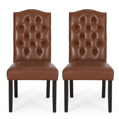 2pk Harriet Contemporary Tufted Dining Chairs - Christopher Knight Home 13 2pk Harriet Contemporary Tufted Dining Chairs - Christopher Knight Home - Image 11
