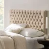 Upholstered Headboard Queen Size With Button-Tufted Diamond Stitching, Queen/Full Beds Headboard With Adjustable Height -Christopher Knight Home -Christopher Knight Home GUEST 14bd08a0 23d4 4265 888d d410d0945140