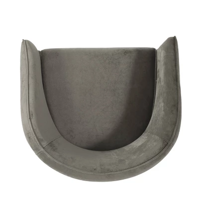 Grelton Modern Glam Velvet Club Chair With Hairpin Legs - Christopher Knight Home 6 Grelton Modern Glam Velvet Club Chair With Hairpin Legs - Christopher Knight Home - Image 4