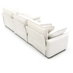 Christopher Knight Home Johnson Mid-Century Modern 115.34" Wood And Corduroy Upholstered 3-Seater Sectional Sofa -Christopher Knight Home GUEST 160db553 911b 4dd5 88df 9afd3578fec0