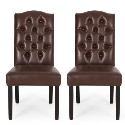 2pk Harriet Contemporary Tufted Dining Chairs - Christopher Knight Home 14 2pk Harriet Contemporary Tufted Dining Chairs - Christopher Knight Home - Image 12