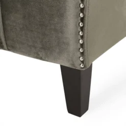 Weymouth Contemporary Channel Stitch Velvet Settee Gray - Christopher Knight Home 9 Weymouth Contemporary Channel Stitch Velvet Settee Gray - Christopher Knight Home -Christopher Knight Home GUEST 18ec1689 58ca 43ca 9df3 7aba16c488c6