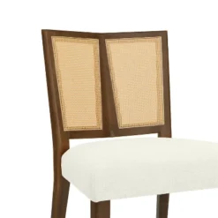 Christopher Knight Home Hassan Rubberwood Upholstered Dining Chairs With Cane Webbing(Set Of 2) 21 Christopher Knight Home Hassan Rubberwood Upholstered Dining Chairs With Cane Webbing(Set Of 2) -Christopher Knight Home GUEST 19cc801d a56e 49be 92da 82ca79065b5b