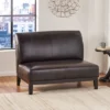 Darcy Bonded Leather Loveseat Brown - Christopher Knight Home -Christopher Knight Home GUEST 1a133fe6 6ab3 44c5 9bb1 2480a9fb041c