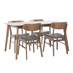 5pc Lucious 60" Dining Set - Christopher Knight Home 17 5pc Lucious 60" Dining Set - Christopher Knight Home -Christopher Knight Home GUEST 1b23acb9 2b85 461f b282 1a0dd024a7c4