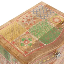 Ailey Handcrafted Boho Mango Wood 3 Drawer Nightstand Natural - Christopher Knight Home -Christopher Knight Home GUEST 1b24fd0e 3e0c 4fca bc0a f42a5ee19376