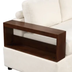 87.4"W Sectional Sofa Couch Set, Upholstered Sofa Chair With Reversible Armrests For Living Room -Christopher Knight Home -Christopher Knight Home GUEST 1b314122 2884 456b a538 4db6a2d4965f