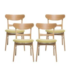 Christopher Knight Home Isador Mid Century Modern Upholstered Rubberwood Dining Chairs (Set Of 4) 22 Christopher Knight Home Isador Mid Century Modern Upholstered Rubberwood Dining Chairs (Set Of 4) -Christopher Knight Home GUEST 1bd1fd5d c6c0 40d4 913f 434c85aba77b