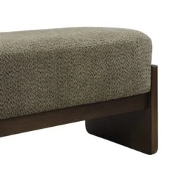 Christopher Knight Home Arabella 64" Modern Rubberwood Upholstered Loop Yarn Ottoman -Christopher Knight Home GUEST 1c654fe4 cc81 4d47 8a1d 43ab05a2cd99