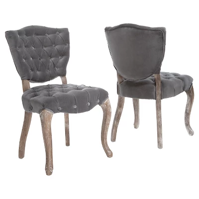 Bates Tufted Dining Chair Set 2ct - Christopher Knight Home 6 Bates Tufted Dining Chair Set 2ct - Christopher Knight Home - Image 4