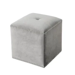 Brantly Glam Velvet Ottoman - Christopher Knight Home -Christopher Knight Home GUEST 1e365f9e ae98 4a9f a831 c1c7e9214c72