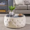 Chana Glam Coffee Table Ottoman - Christopher Knight Home