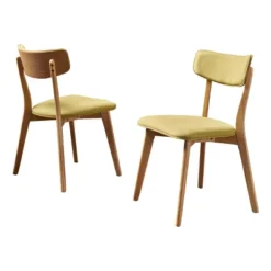 Set Of 2 Chazz Mid-Century Dining Chair - Christopher Knight Home -Christopher Knight Home GUEST 1f33c3bf 9d0a 445a 89bd b1a5ef102555