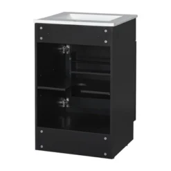 20"W Bathroom Vanity With Ceramic Sink, Bathroom Cabinet With Storage Rack, Adjustable Shelf And Soft Closing Door-Christopher Knight Home 28 20"W Bathroom Vanity With Ceramic Sink, Bathroom Cabinet With Storage Rack, Adjustable Shelf And Soft Closing Door-Christopher Knight Home -Christopher Knight Home GUEST 1fac8af2 a8ae 4e25 b42d 002bc004d7fe