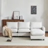 Christopher Knight Home Acker 4 Pieces Modern L Shape Upholstered Sectional Sofa Set, White -Christopher Knight Home GUEST 20a0bb7e e1d1 40c2 9b57 20d6ef8ee54c