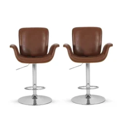 2pc Romer Mid Century Modern Bentwood Adjustable Swivel Counter Height Barstools - Christopher Knight Home 25 2pc Romer Mid Century Modern Bentwood Adjustable Swivel Counter Height Barstools - Christopher Knight Home -Christopher Knight Home GUEST 20bd6647 609b 4688 9149 b72b485b025b