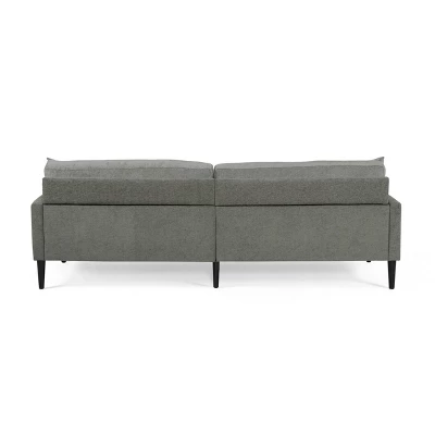 Malverne Contemporary 3 Seater Fabric Sofa With Accent Pillows Gray/Dark Brown - Christopher Knight Home 7 Malverne Contemporary 3 Seater Fabric Sofa With Accent Pillows Gray/Dark Brown - Christopher Knight Home - Image 5