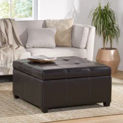 Christopher Knight Home Carlsbad Contemporary Upholstered Tufted Storage Ottoman -Christopher Knight Home GUEST 21aee218 a79e 429a 8915 145bc8b1b52d