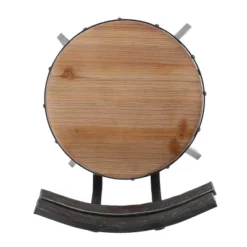 Set Of 2 Alanis Modern Industrial Firwood Adjustable Height Swivel Barstools Natural/Black Brushed Silver - Christopher Knight Home -Christopher Knight Home GUEST 2205804d 0cd2 44fa 9158 de423c49849f